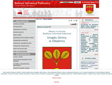 Tablet Screenshot of bip.olszanica.pl